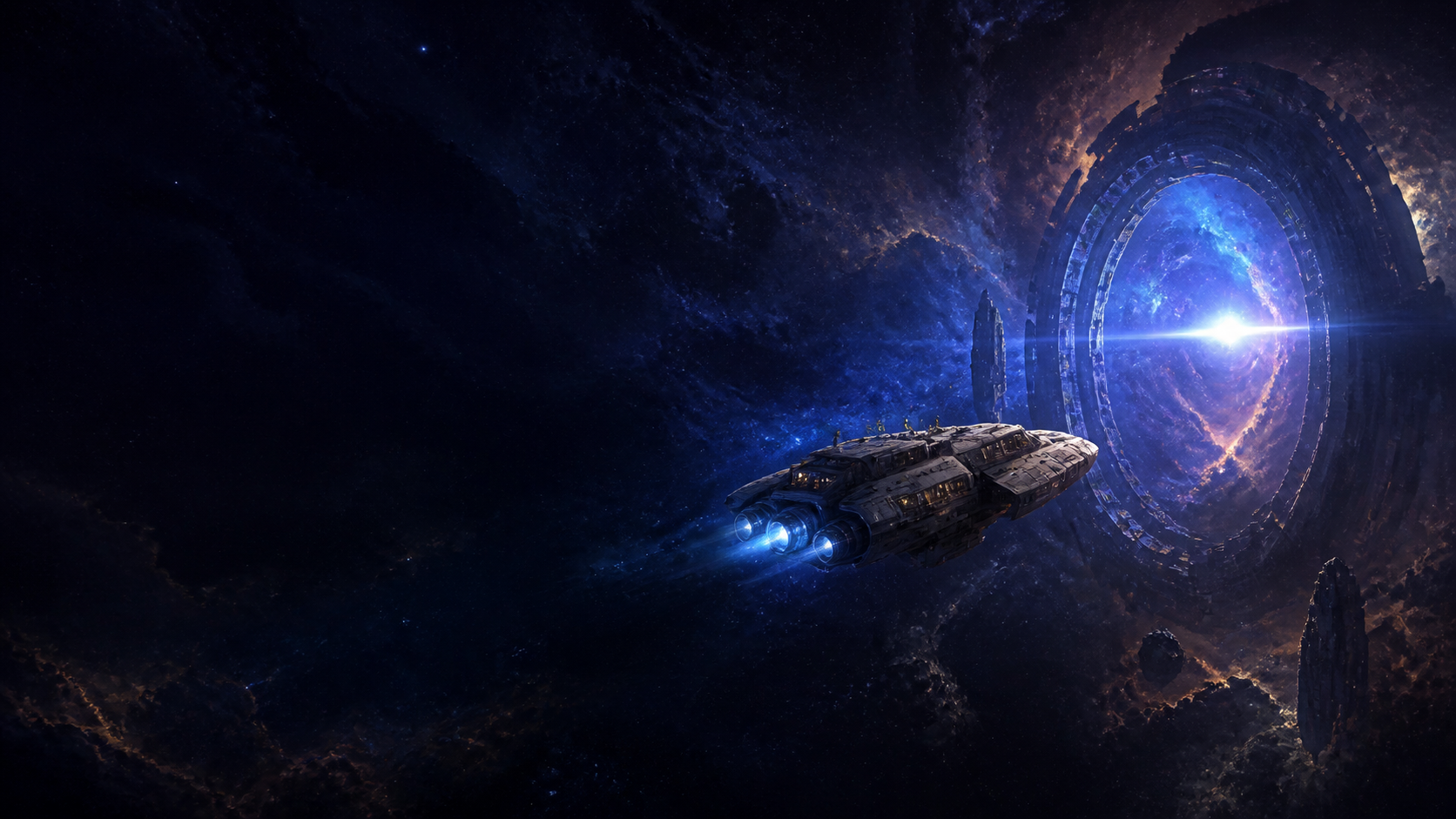 The Gliese approaching a luminous gateway